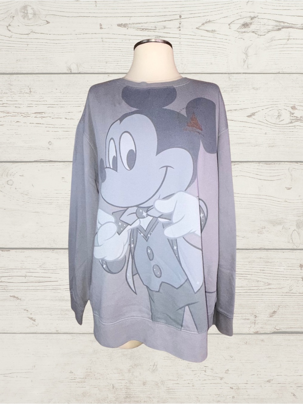 Mickey Mouse Disney Parks Walt Disney World 50th Anniversary Sweatshirt Gray XL